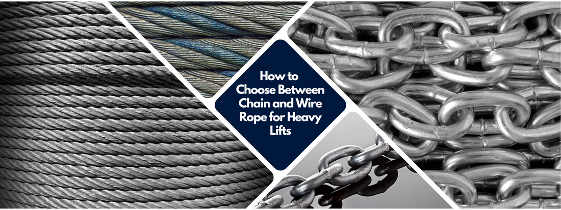 How to Choose Between Chain and Wire Rope for Heavy Lifts