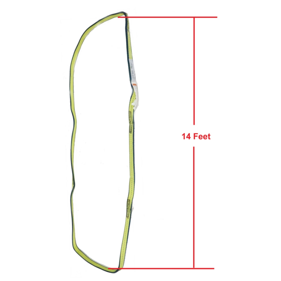 Slingmaster Web Slings - 4 in X 14 ft 2-Ply Type-5 - Web Slings - Hercules Lifting