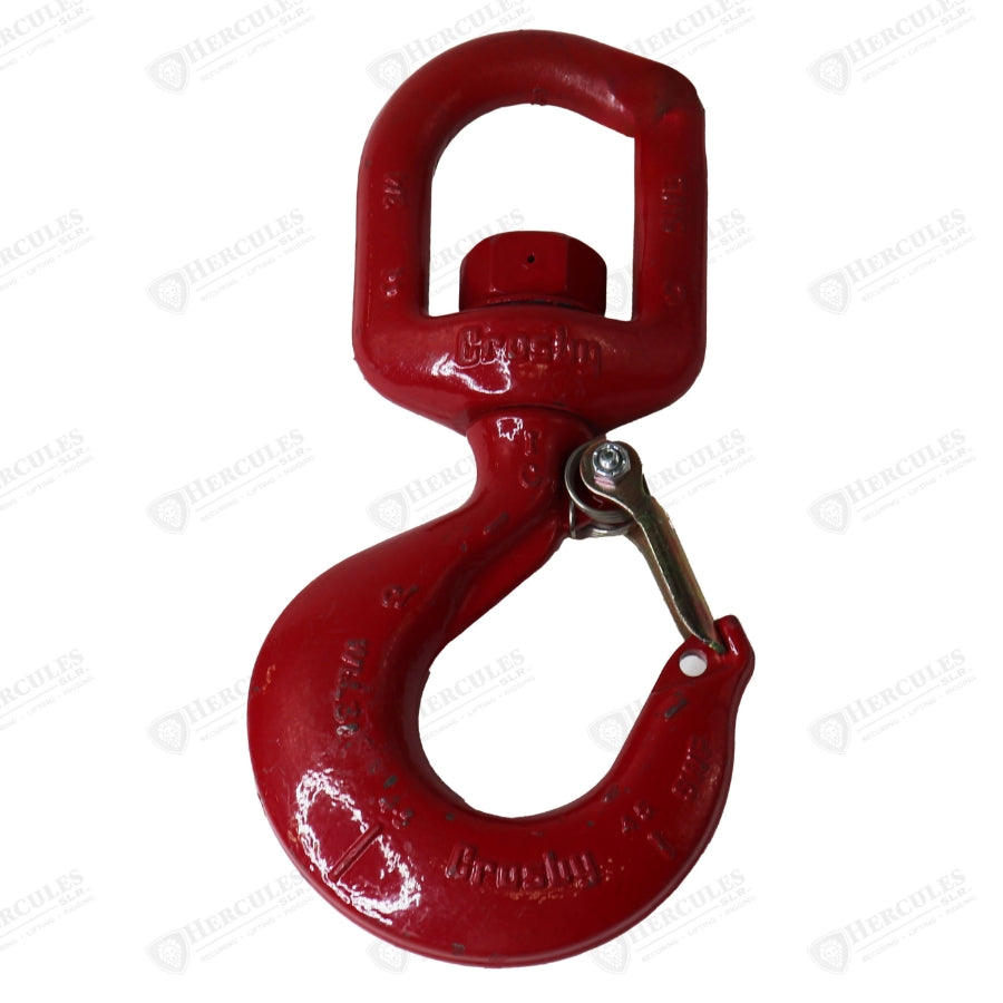 HOOK 3T SWIVEL W/BEARING & LATCH