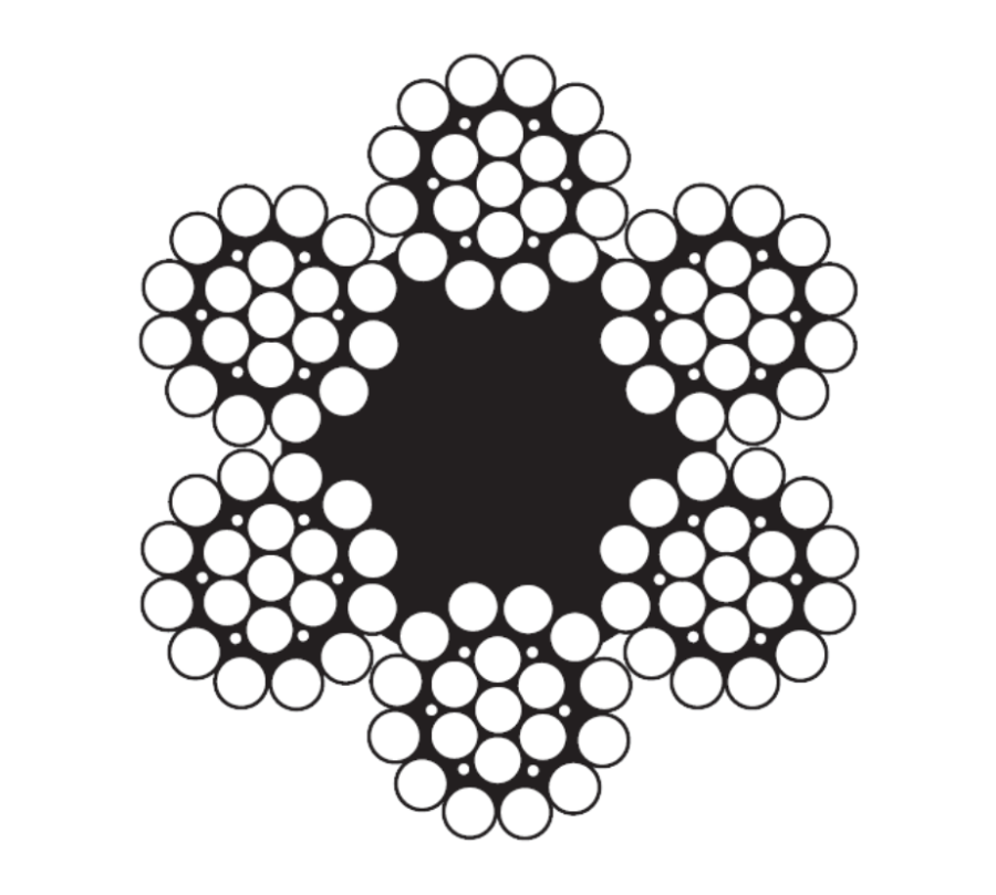 CÂBLE MÉTALLIQUE 7/8 6X26 FC RRL EIPS BRT