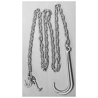 CM Grade 70 Towing Chain Assembly - 5/16 in x 10 ft, Yellow Chromate Finish - Hooks - Hercules Lifting