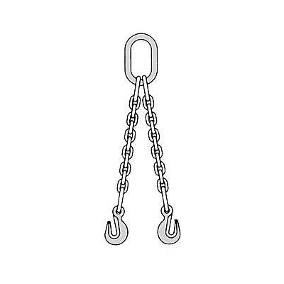 CM Double Branch Chain Sling Type DOG Herc-Alloy 1000 - 9/32 in Chain - Chain Slings - Hercules Lifting