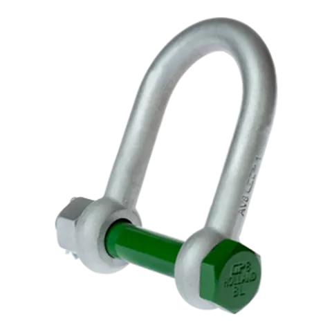 G-4553, Green Pin BigMouth® Dee Shackle BN, Dee shackle with a longer inside length,LDGDMB25