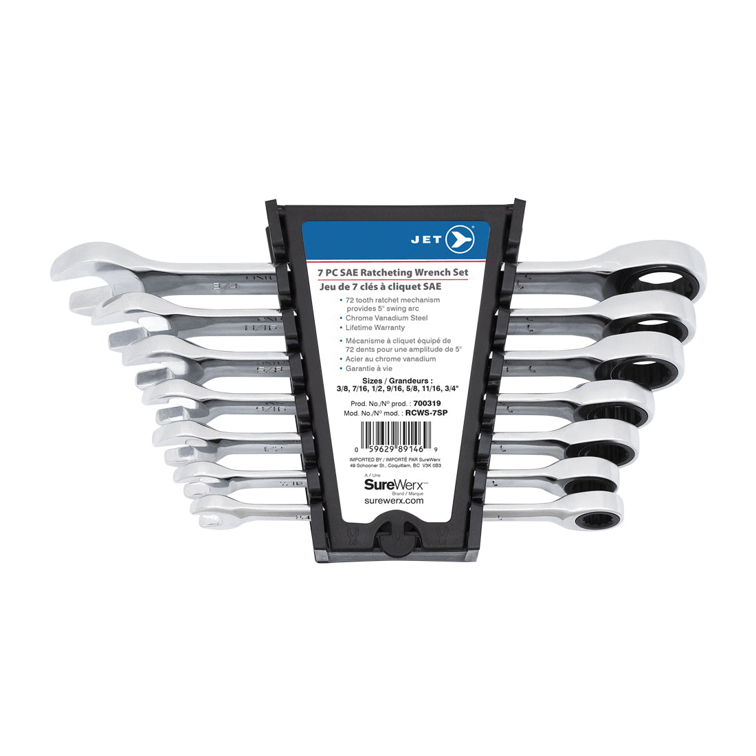 STUBBY WRENCH SET SAE 7 POLISHED 3/8 1/2 - Tools - Hercules Lifting