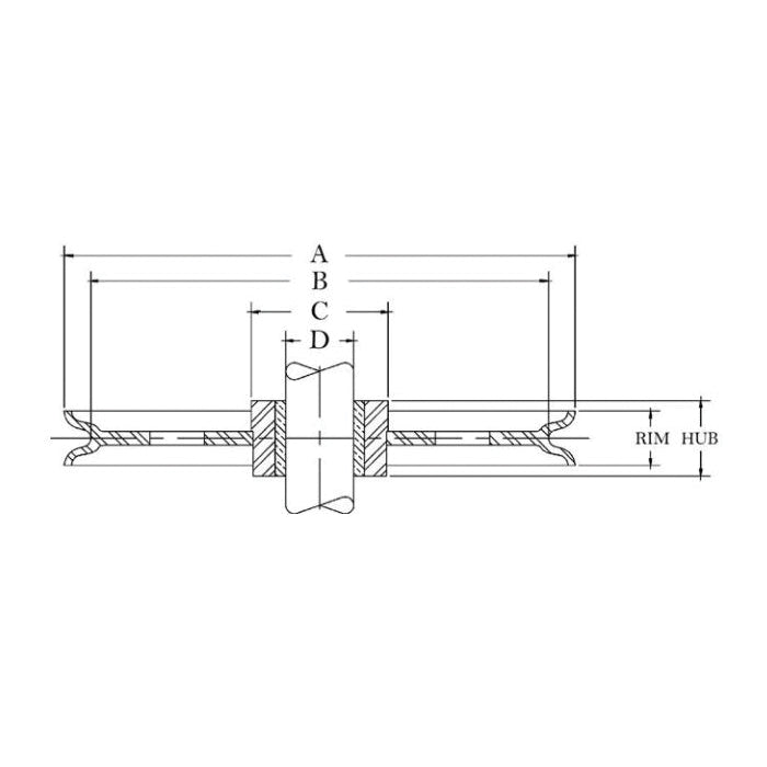 SHEAVE 3/8IN 4IN BAR STL