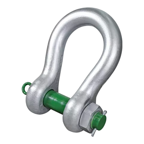 P-6036, Green Pin® Heavy Duty Bow Shackle BN, Heavy duty bow shackle with safety bolt,HDGPHM0150