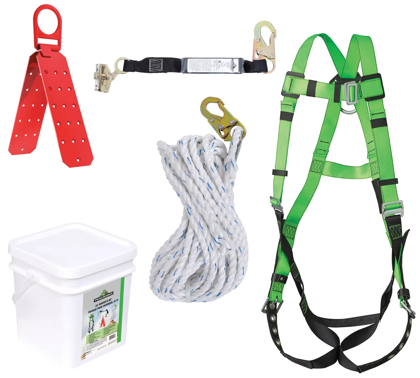 LNYD SHOCK PACK 60TO141KG 25FT - Fall Protection Lanyards - Hercules Lifting
