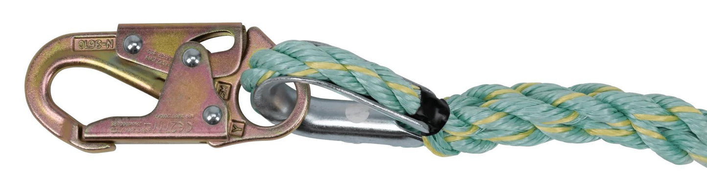 LIFELINE 150FT POLYSTEEL 6000LB PREM V - Fall Protection Lanyards - Hercules Lifting