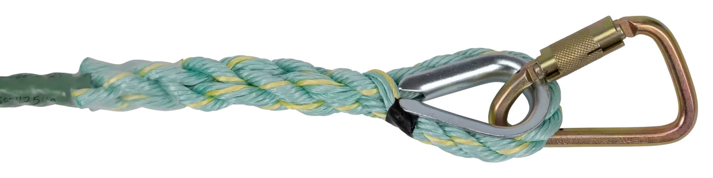 LIFELINE 150FT POLYSTEEL 6000LB PREM V - Fall Protection Lanyards - Hercules Lifting