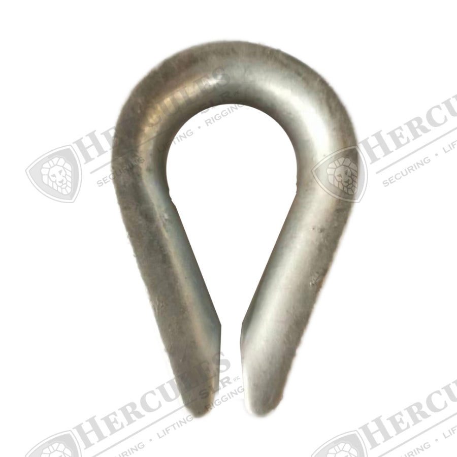 HERC Galvanized Wire Rope Thimbles - 1/4 in - Thimbles - Hercules Lifting