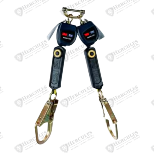 3M™ DBI-SALA® Nano-Lok™ Personal Self Retracting Lifeline 3101286, Twin-leg, Web, 6 ft. (1.8m), 1 EA