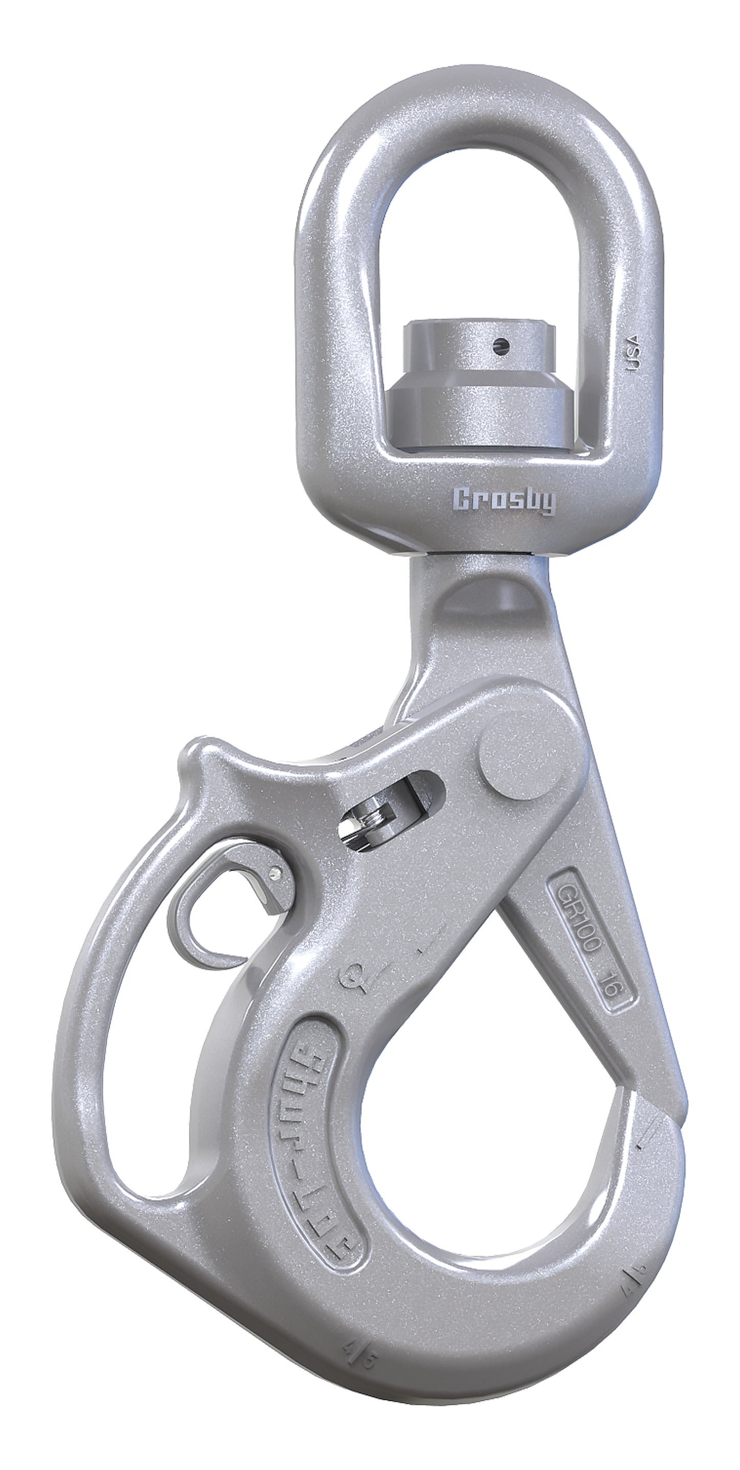 Crosby SHUR-LOC Handle Swivel Hooks w/ Bearings - Size 1 in - Hooks - Hercules Lifting