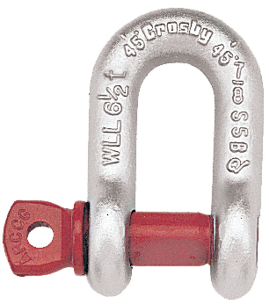Crosby G-210 Screw Pin Chain Shackles - 1/4 in with 5/16 in Pin - Shackles - Hercules Lifting