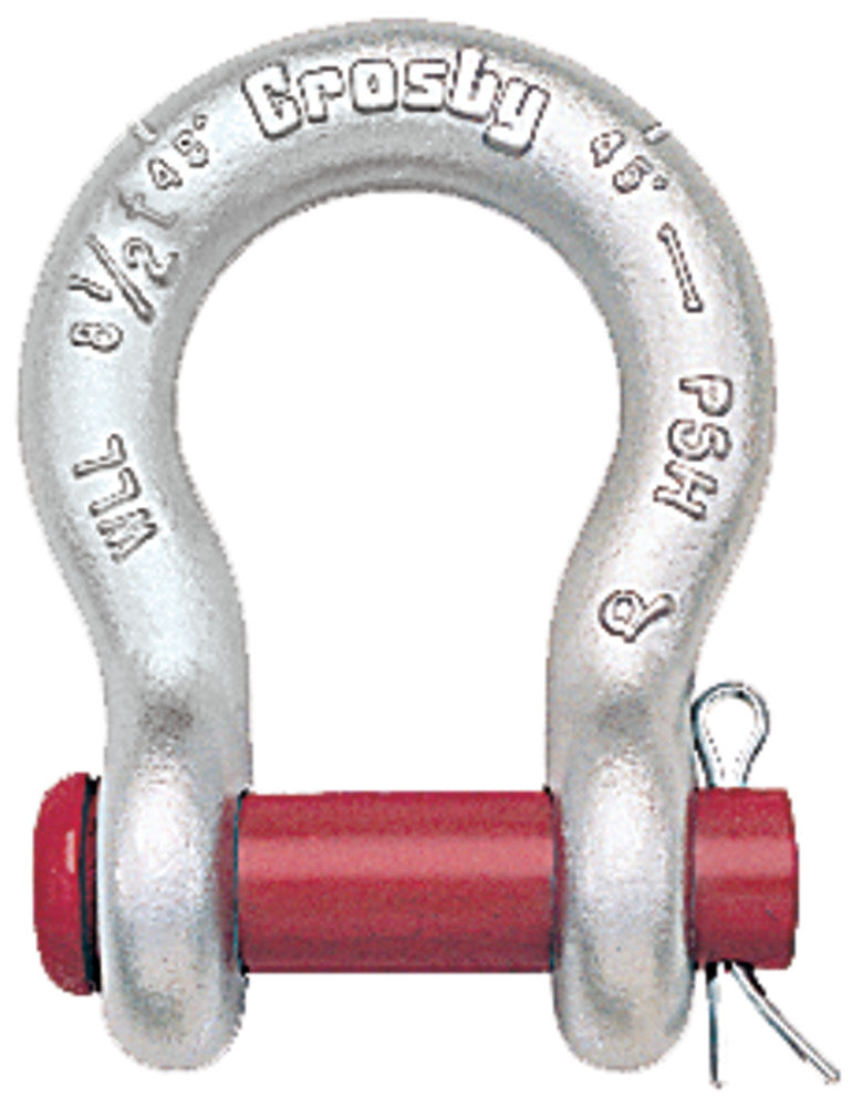 Crosby G-213 Round Pin Anchor Shackles - 1/4 in with 5/16 in Pin - Shackles - Hercules Lifting