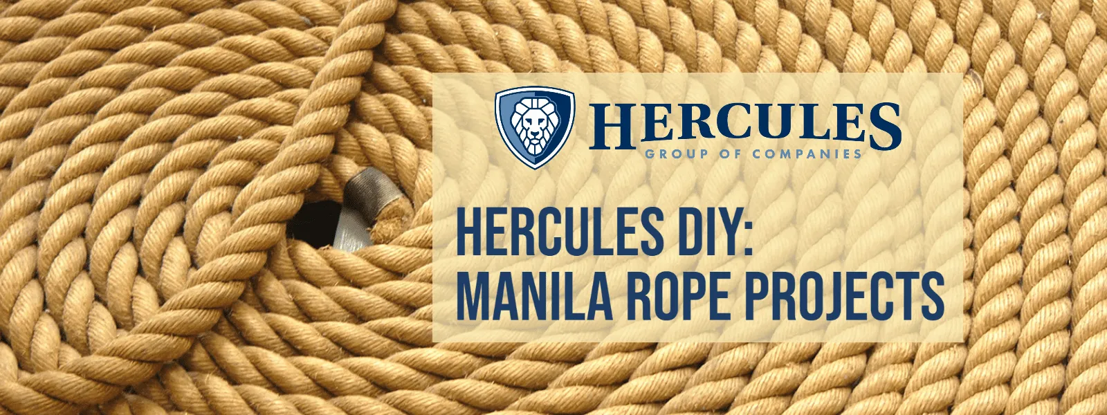 4 Manila Rope Projects | Hercules Lifting