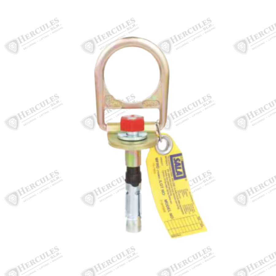 3Mâ„¢ DBI-SALAÂ® Concrete D-ring Anchor, 2104568, silver, yellow zinc, 5.7 in x 3 in x 4.4 in (14.4 cm x 7.6 cm x 11 cm)