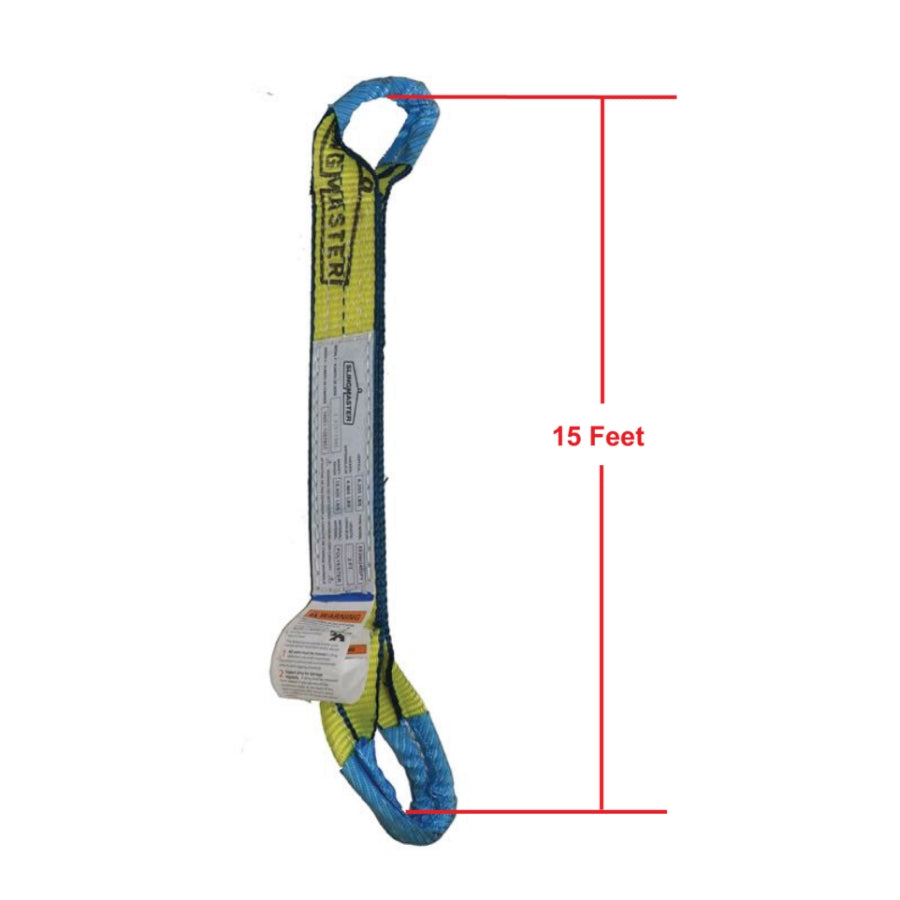 Slingmaster Web Slings - 4 in X 15 ft 1-Ply Type-3 - Web Slings - Hercules Lifting