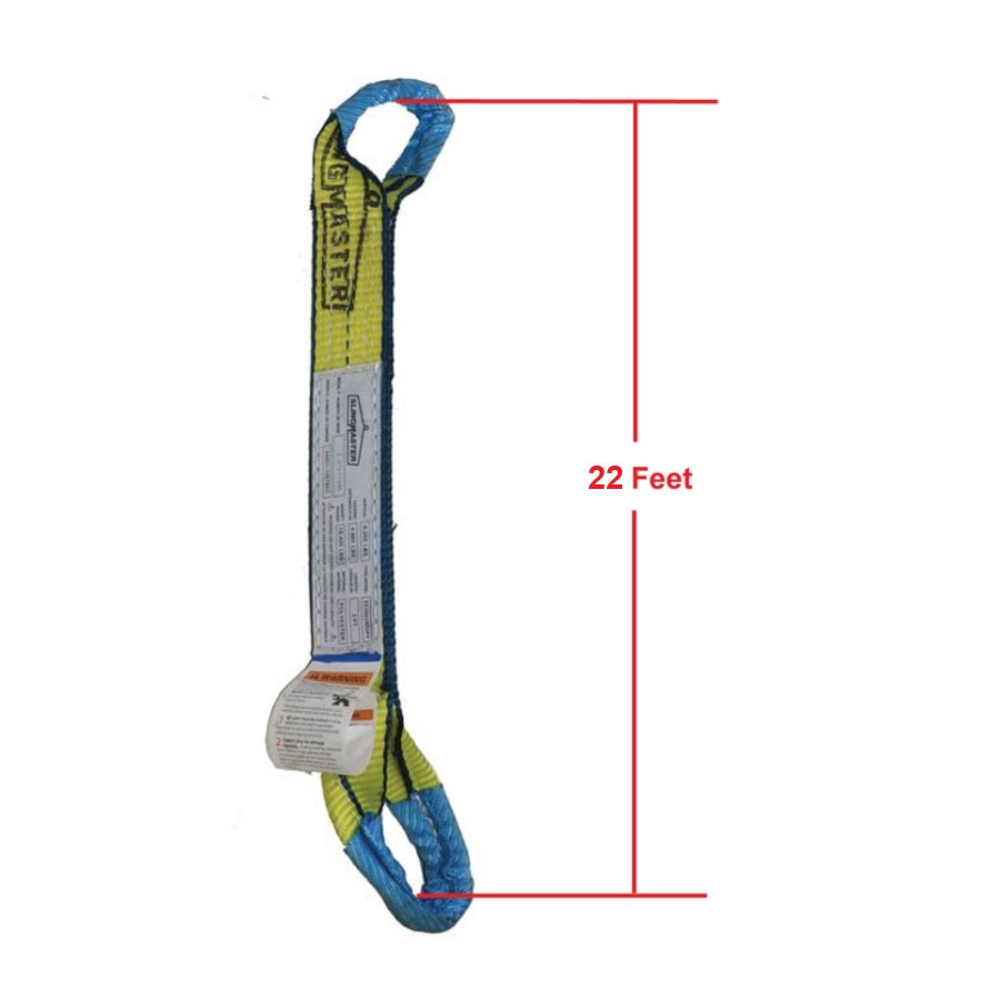 Slingmaster Web Slings - 6 in X 22 ft 2-Ply Type-4 - Web Slings - Hercules Lifting