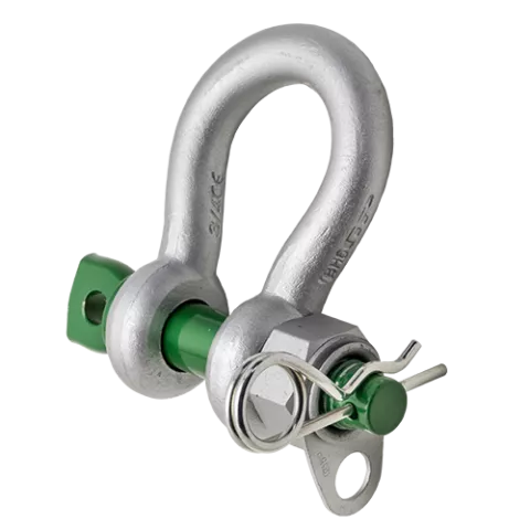 G-4163H, Green Pin® Catch Shackle BN, Standard bow shackle with safety bolt which enables all components to be tethered,GPGHMB13H - Hercules Lifting
