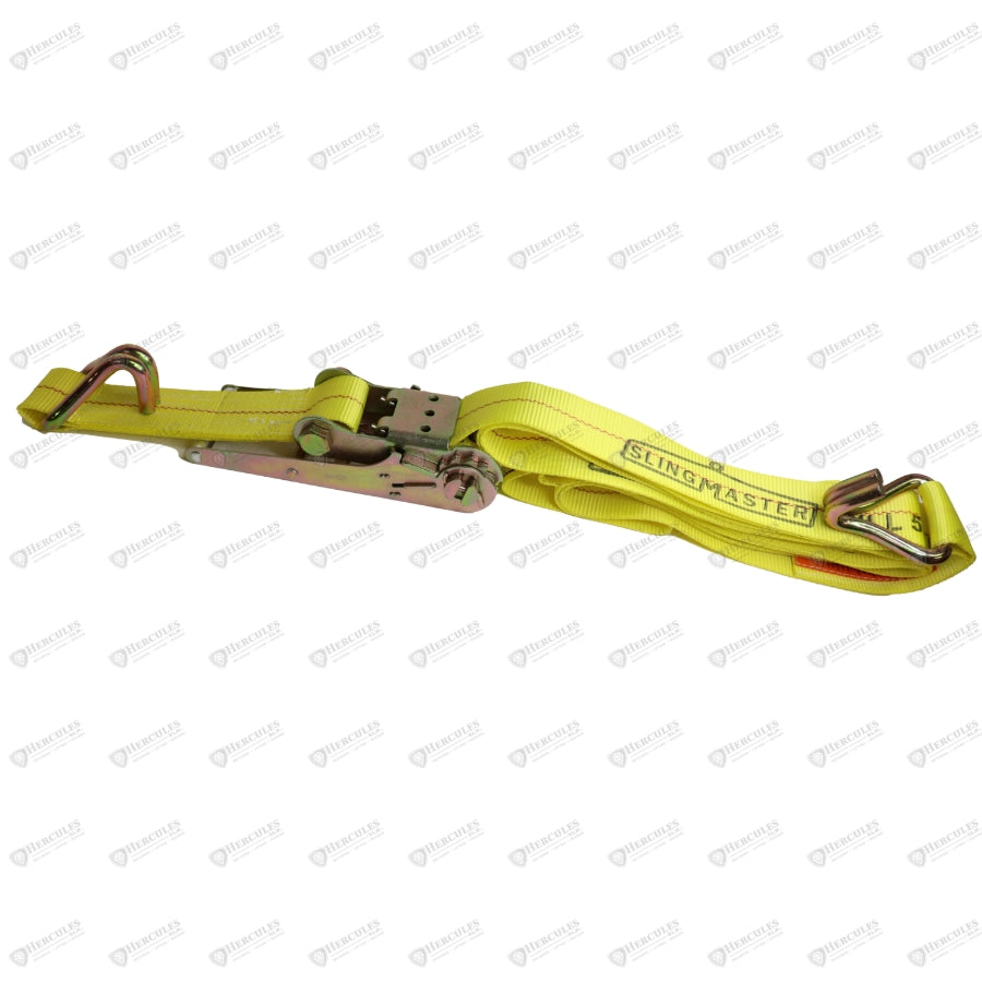 RATCHET TIE DOWN 1INX12FT C/W J HOOKS EA - Tie Down Straps - Hercules Lifting