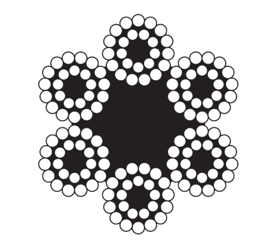 CÂBLE MÉTALLIQUE 5/8 6X19 IWRC RRL IPS BRT