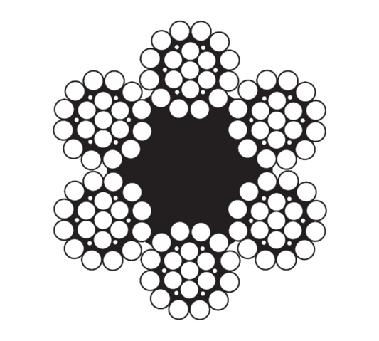 CÂBLE MÉTALLIQUE 7/8 6X26 FC RRL EIPS BRT
