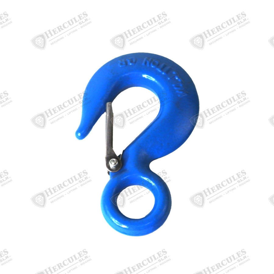 HERC Blue Carbon Hook with Latch - 0.75 Ton - Hooks - Hercules Lifting