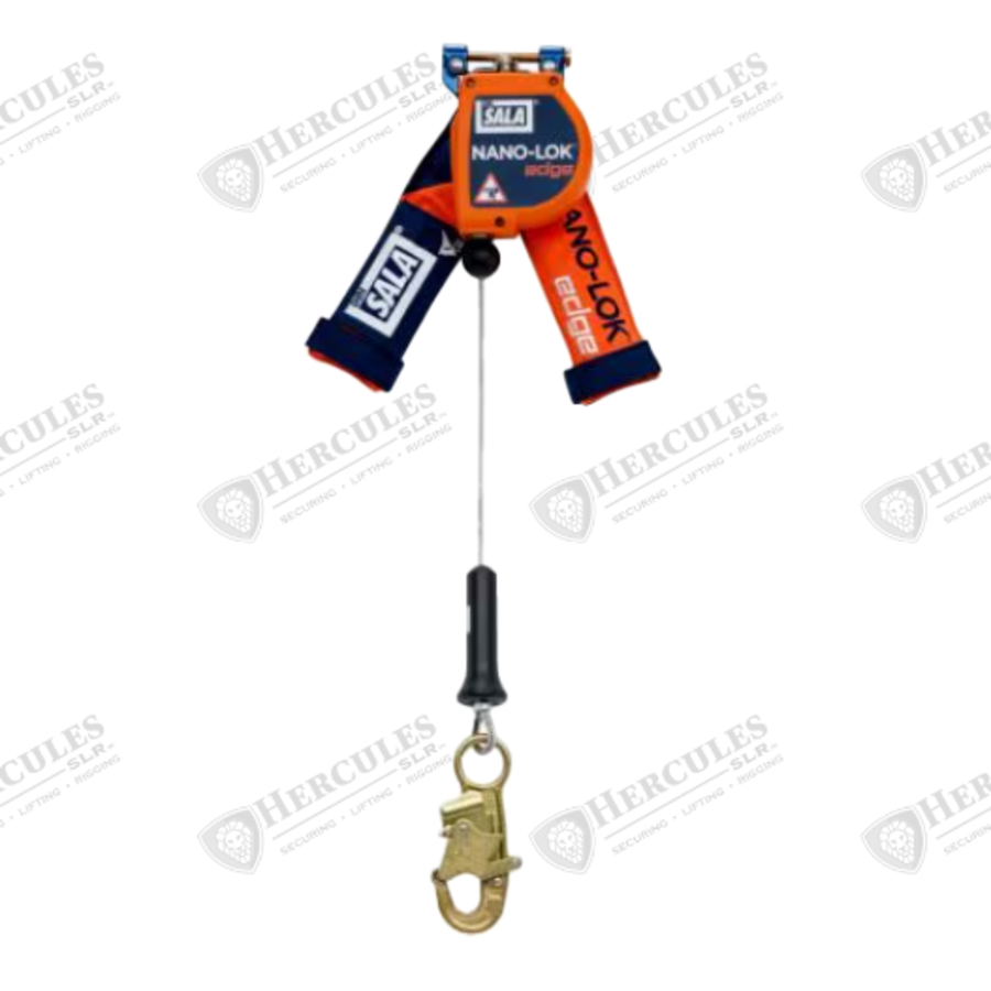 3M DBI-SALA® Nano-Lok Edge Self Retracting Lifeline, cable, quick connect, 8 ft (2.4 m) - Self Retracting Devices - Hercules Lifting