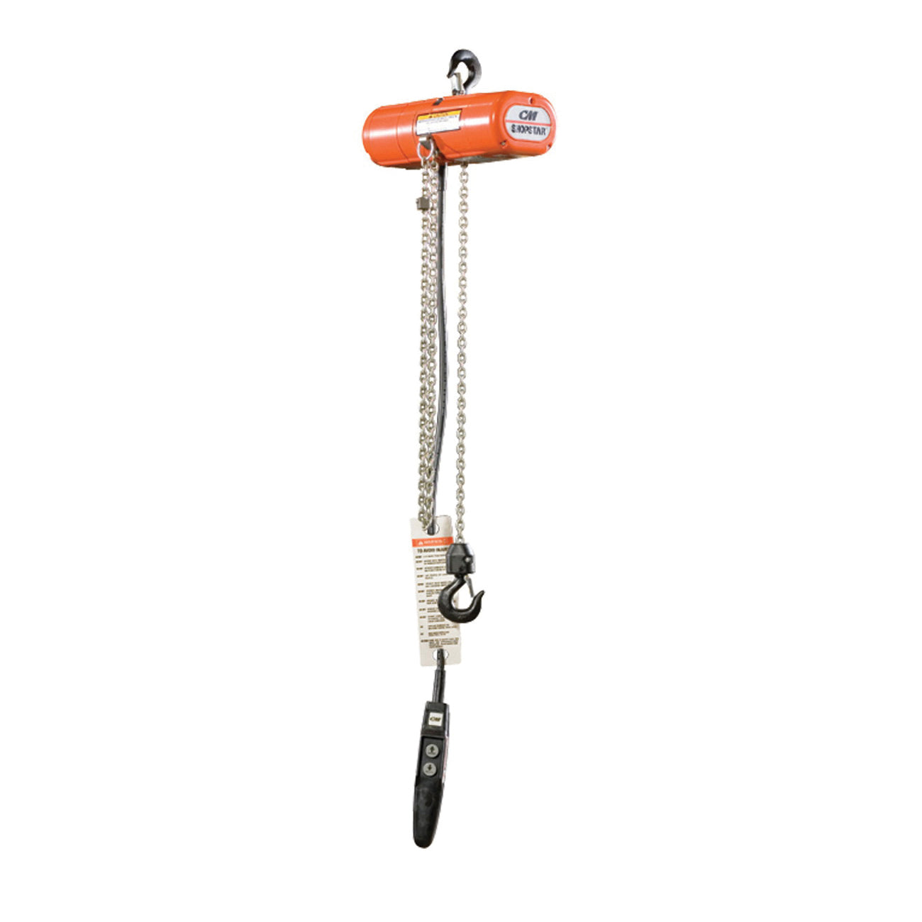 HOIST CHAIN ELEC 500LB 10FT 1/6HP 460VAC - Electric Hoists - Hercules Lifting