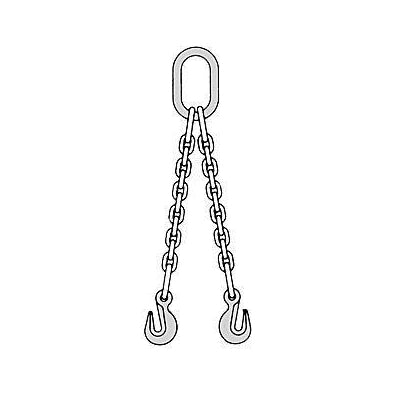 SLING CHAIN BR DBL 7100LB 3/8IN - Chain Slings - Hercules Lifting