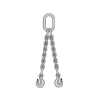 CM Double Branch Chain Sling Type DOG Herc-Alloy 1000 - 3/8 in Chain - Chain Slings - Hercules Lifting