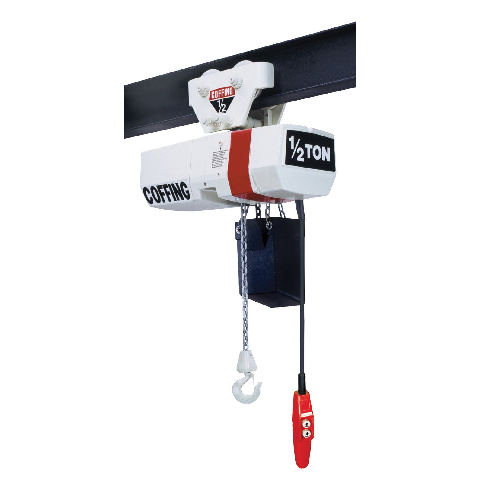HOIST CHAIN ELEC 1TON 10FT 3HP 48FPM R - Electric Hoists - Hercules Lifting