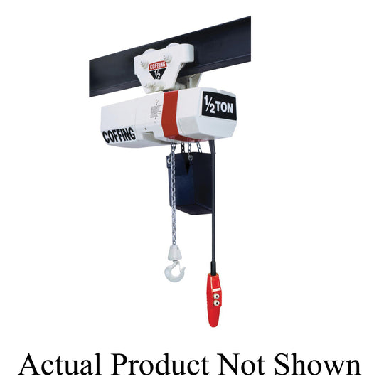 HOIST CHAIN ELEC 0.5TON 10FT 0.25HP 9FPM - Electric Hoists - Hercules Lifting