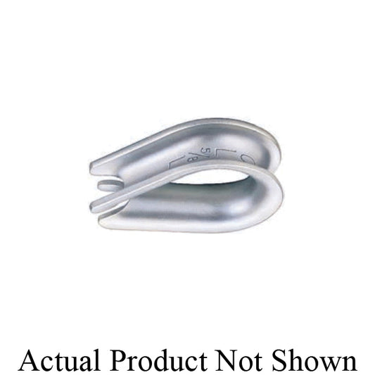 THIMBLE 1/4IN STL HOT DIPPED GALV STD