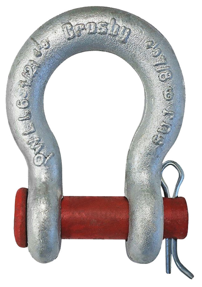 Crosby G-213 Round Pin Anchor Shackles - 1-3/4 in with 2 in Pin - Shackles - Hercules Lifting