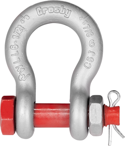 Crosby Bolt Type Anchor Shackles G-2130OC - 1-3/4 in with 2.04 in Pin - Shackles - Hercules Lifting