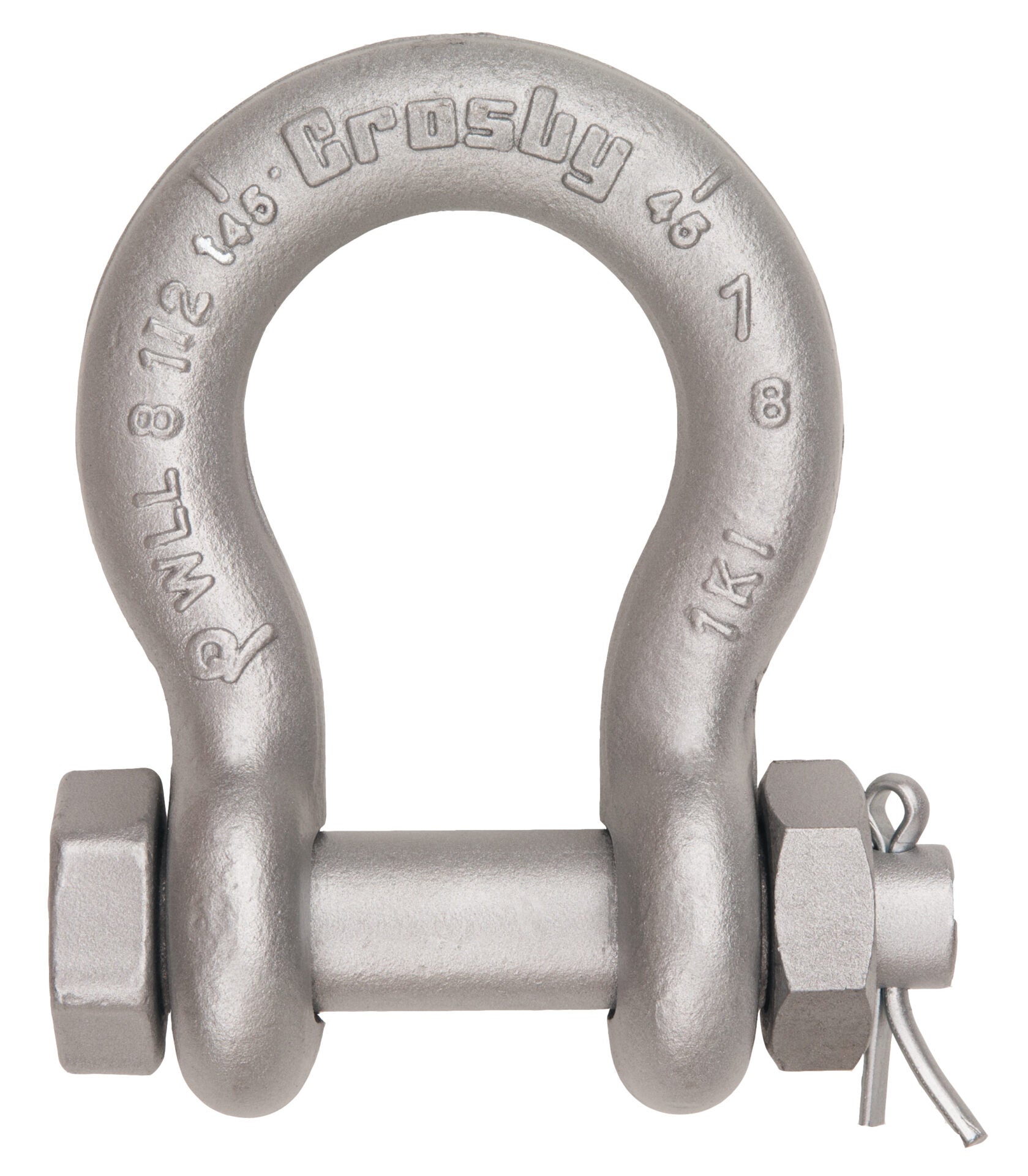 Crosby G-2130A Alloy Bolt Type Anchor Shackles Grade 8 - 1-1/2 in with 1.63 in Bolt - Shackles - Hercules Lifting
