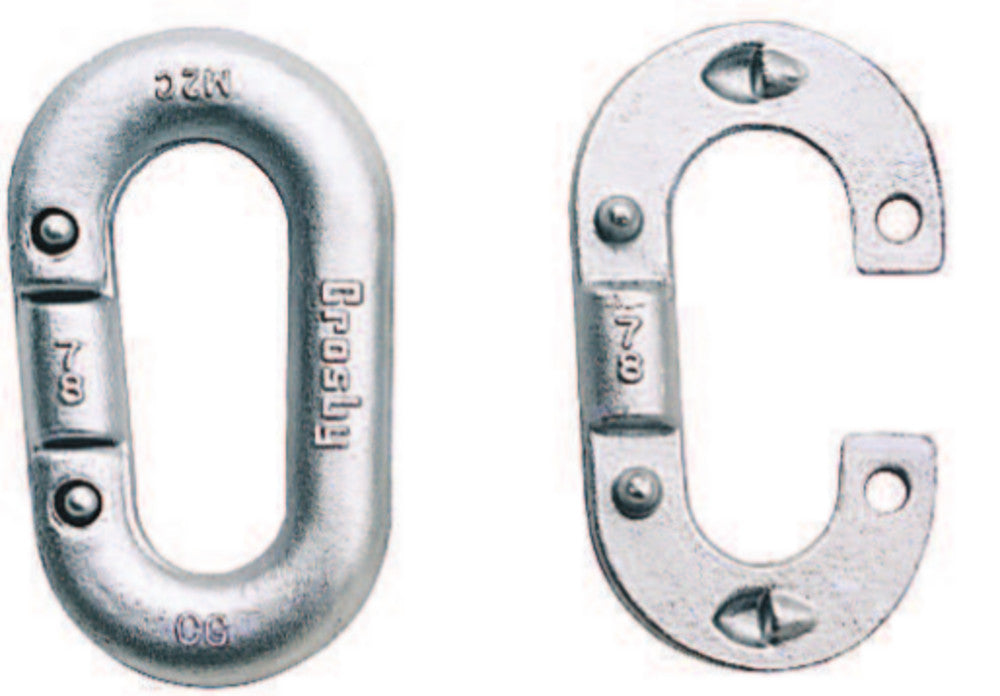 Crosby G-334 Pear Shape “Missing Link”® Replacement Links – 1/2 in – 3,300 lb - Links - Hercules Lifting