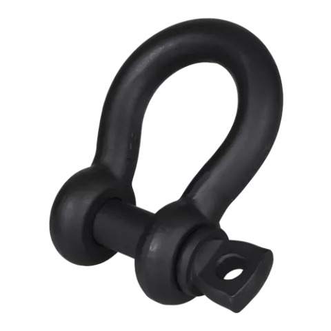 G-4161T, Green Pin® Theatre Shackle SC, Matte black bow shackle with screw collar pin,GPBHBB10 - Hercules Lifting