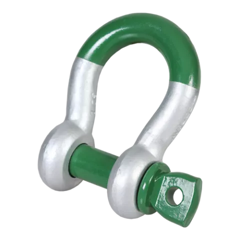 G-5261, Green Pin Super® Bow Shackle SC, Grade 8 bow shackle with screw pin,SUGHBB25 - Hercules Lifting