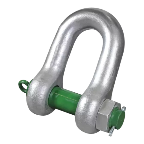 P-6038, Green Pin® Heavy Duty Shackle BN, High load capacity dee shackle with safety bolt,HDGPDM0120