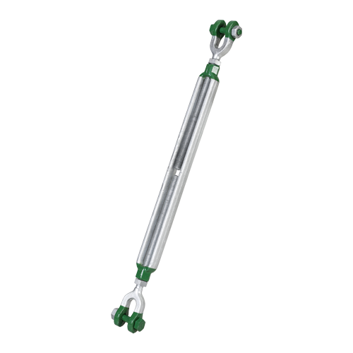 G-6333, Green Pin Polar® JJ Turnbuckle BN, Grade 8 turnbuckle with jaw-jaw end-fittings and safety bolt for use under low temperatures SSGPPOGG3218 - Hercules Lifting