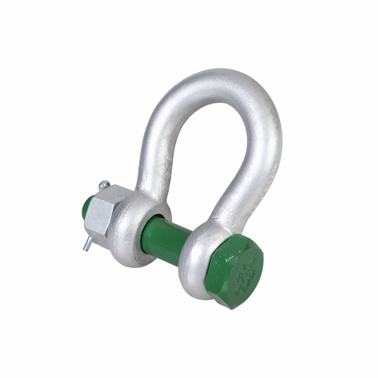 G-4163, Green Pin® Bow Shackle BN, Standard bow shackle with safety bolt, GPGHMB75 - Shackles - Hercules Lifting