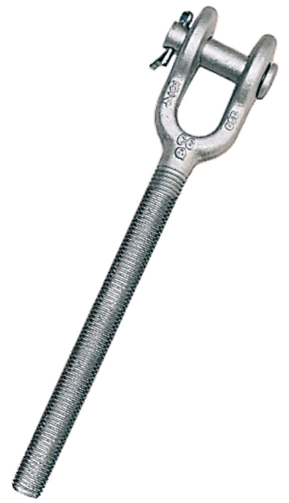 Crosby HG-4037 Jaw End Fittings (Left Hand) - Size 1-1/2 x 24 in - Turnbuckles - Hercules Lifting