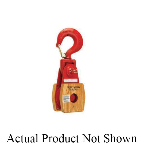 BLOCK SNH SHL WOOD M ROPE 1-1/2IN 8TON