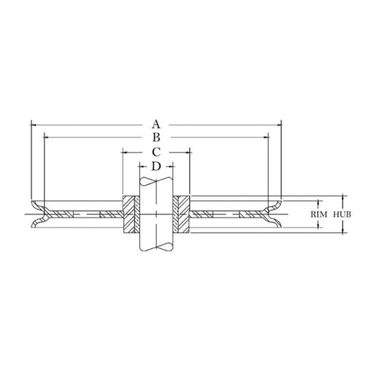 SHEAVE 3/8IN 3IN BAR STL