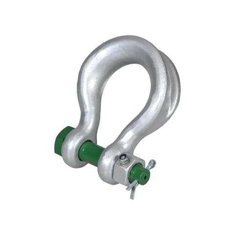 P-6013, Green Pin® Sling Shackle FN, High load capacity bow shackle with safety bolt and fixed nut,SLGPF0018FN - Hercules Lifting