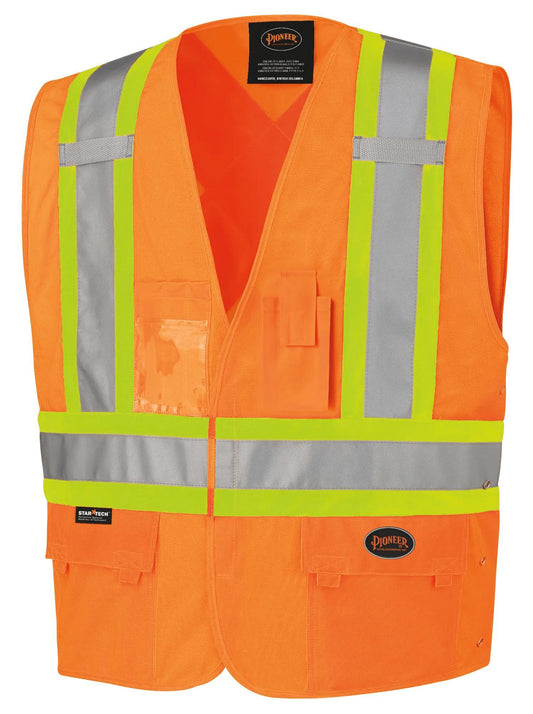 VEST SAF L TO XL HI-VIZ ORN 5 CLASS 2 - Work Clothing - Hercules Lifting