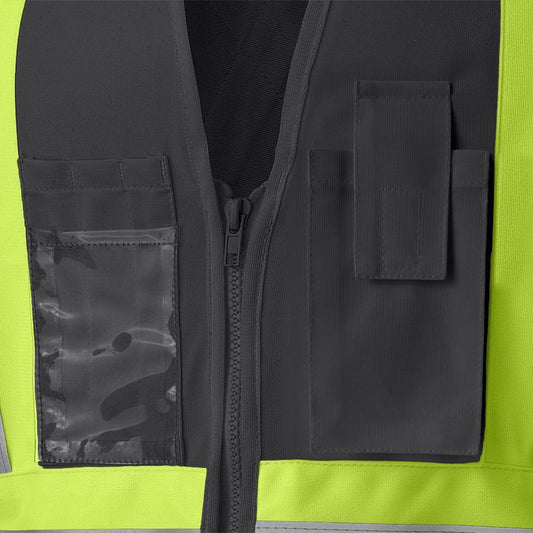 VEST SAF 2XL BK TRICOT POLYEST 4 CLASS 1 - Work Clothing - Hercules Lifting