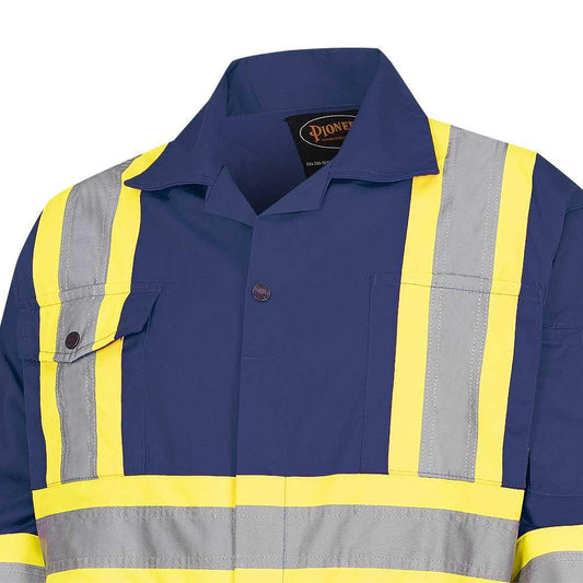COVERALL SAF Men SZ 50 NAVY BL 7OZ 9 - Work Clothing - Hercules Lifting